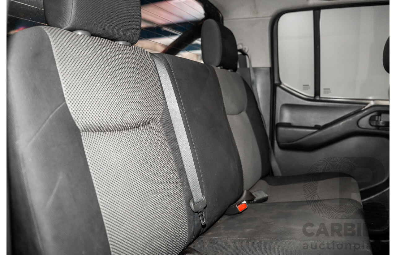 3/2013 Nissan Navara RX (4x2) D40 MY13 Dual Cab P/Up Cosmic Black Metallic Turbo Diesel 2.5L