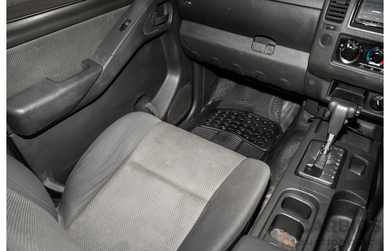 3/2013 Nissan Navara RX (4x2) D40 MY13 Dual Cab P/Up Cosmic Black Metallic Turbo Diesel 2.5L