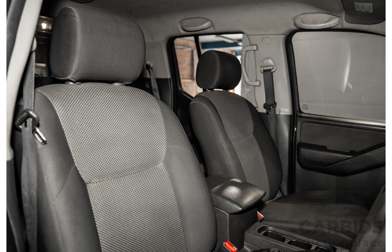 3/2013 Nissan Navara RX (4x2) D40 MY13 Dual Cab P/Up Cosmic Black Metallic Turbo Diesel 2.5L