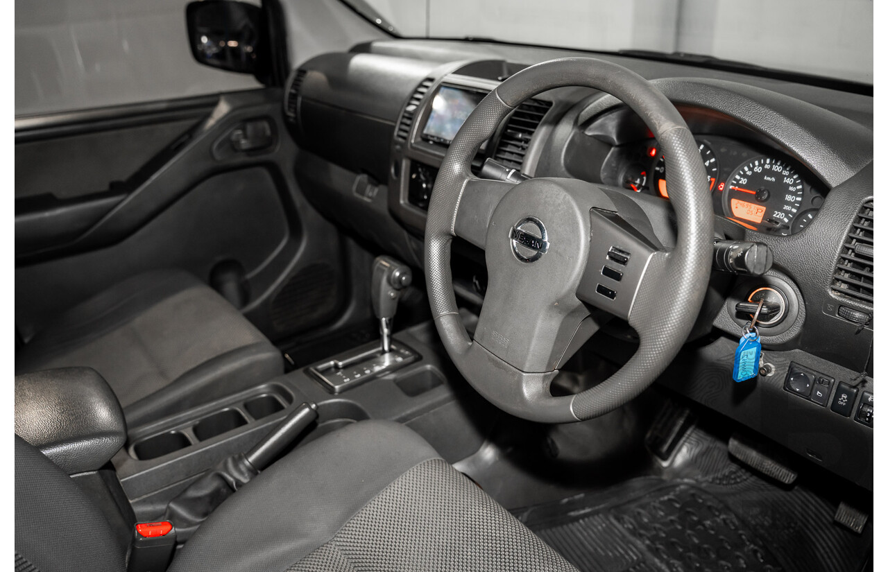 3/2013 Nissan Navara RX (4x2) D40 MY13 Dual Cab P/Up Cosmic Black Metallic Turbo Diesel 2.5L