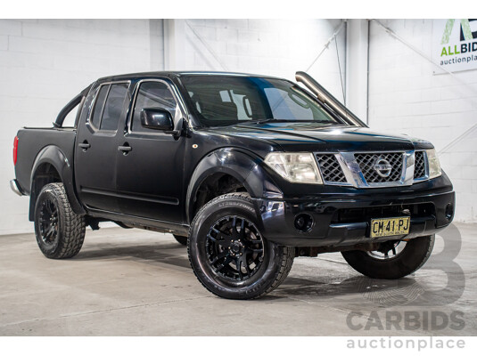 3/2013 Nissan Navara RX (4x2) D40 MY13 Dual Cab P/Up Cosmic Black Metallic Turbo Diesel 2.5L