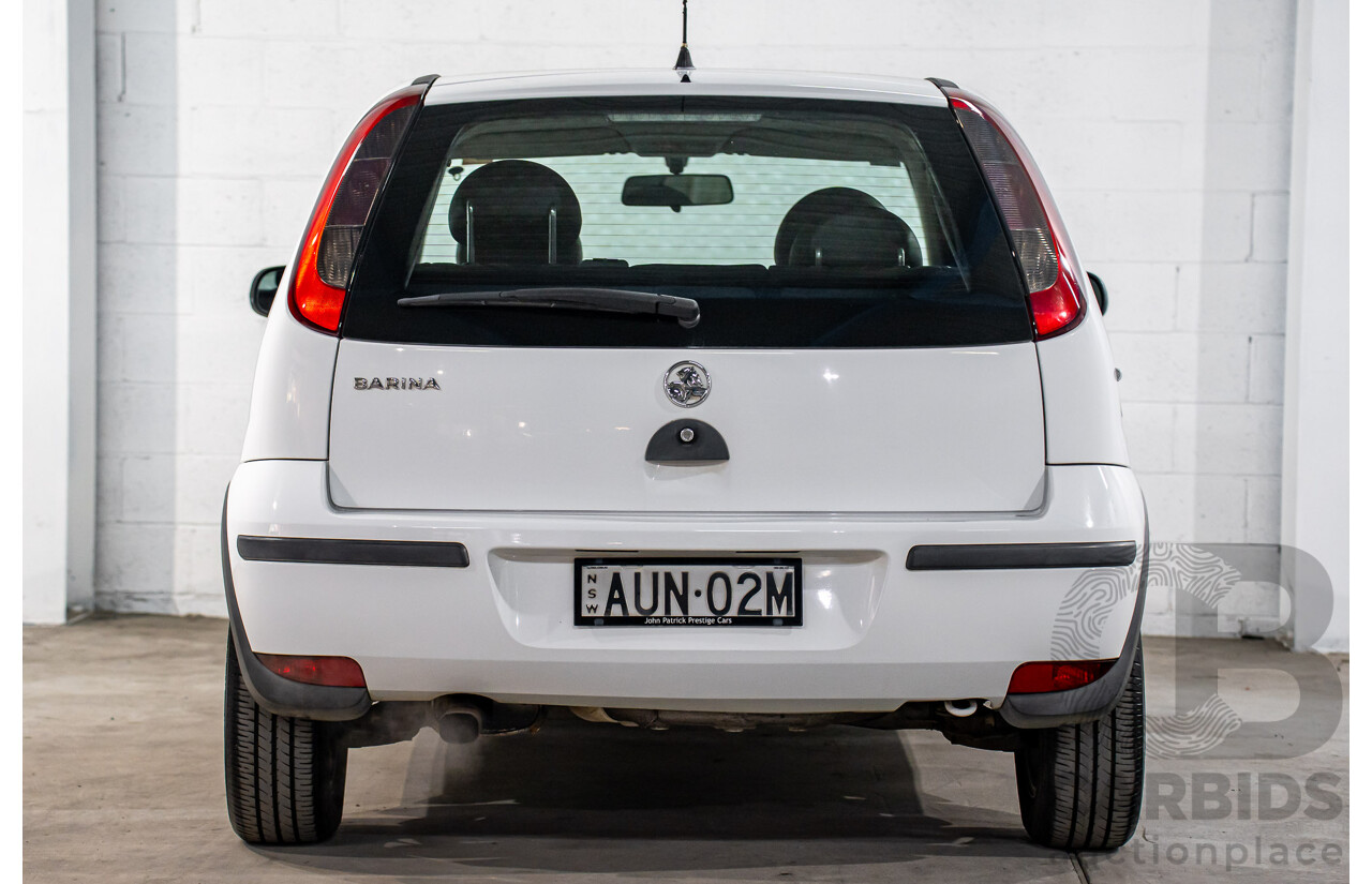 7/2005 Holden Barina XC MY04.5 3d Hatchback Casablanca White 1.4L
