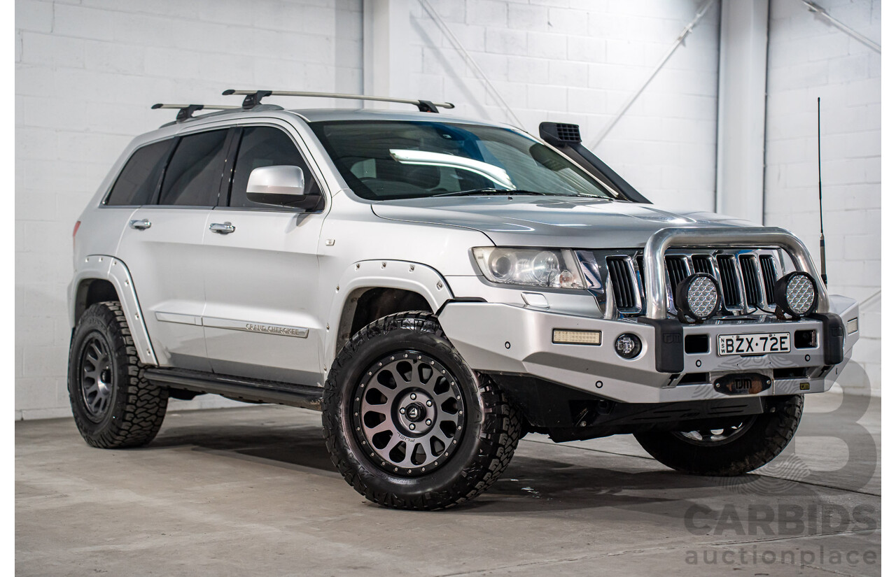 8/2011 Jeep Grand Cherokee Limited (4x4) WK 4d Wagon Bright Silver Metallic Turbo Diesel V6 3.0L