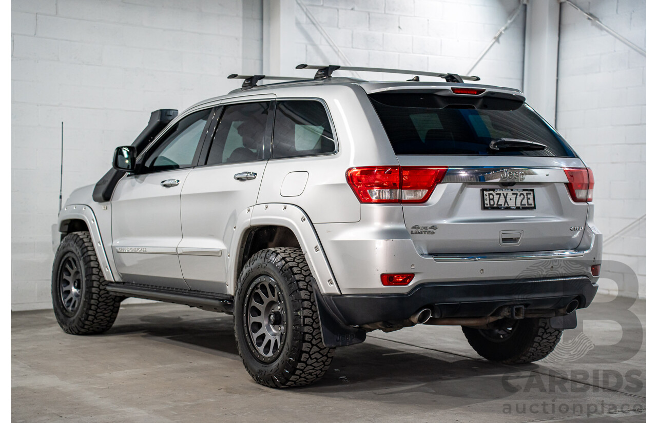 8/2011 Jeep Grand Cherokee Limited (4x4) WK 4d Wagon Bright Silver Metallic Turbo Diesel V6 3.0L