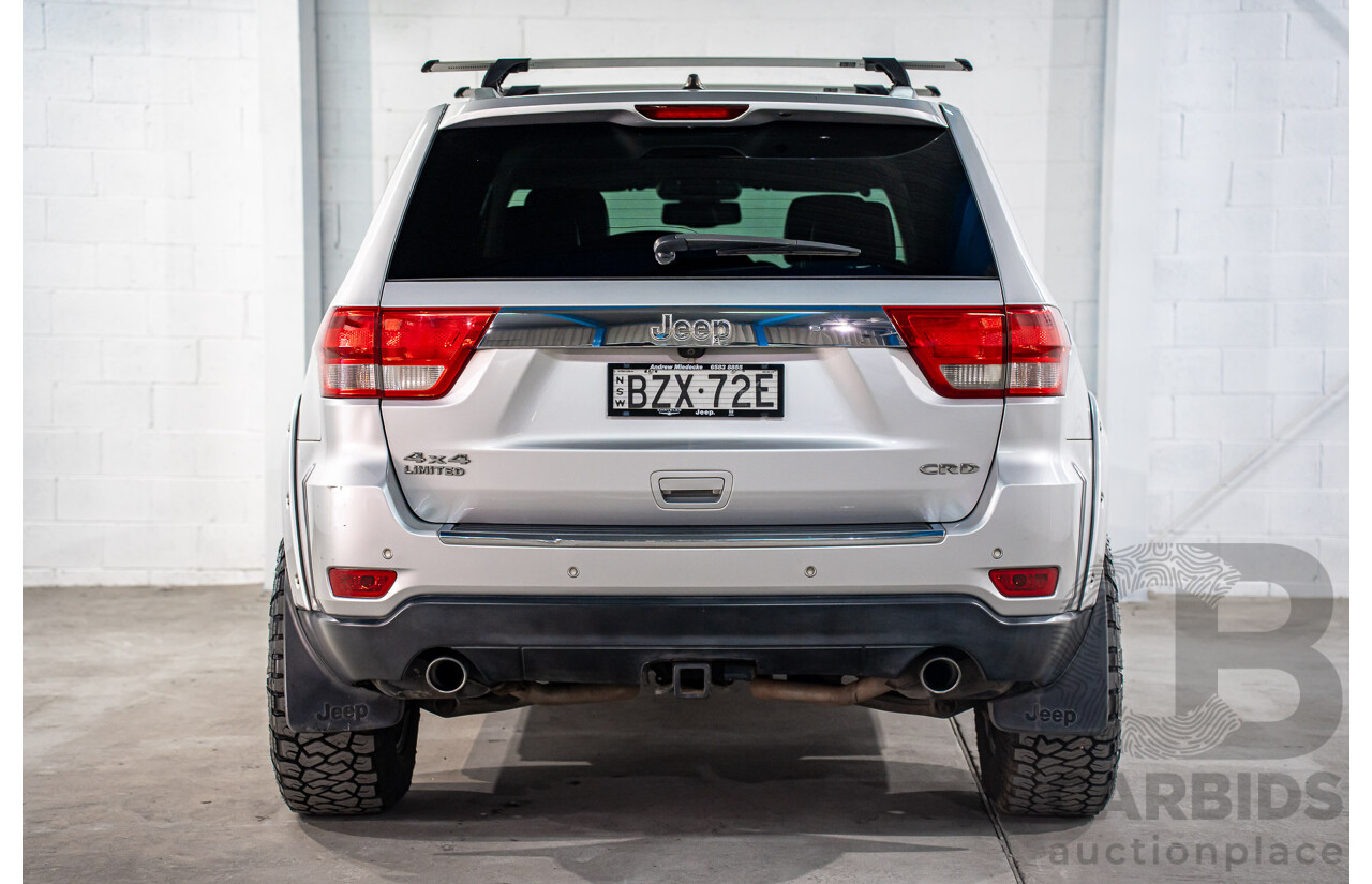 8/2011 Jeep Grand Cherokee Limited (4x4) WK 4d Wagon Bright Silver Metallic Turbo Diesel V6 3.0L