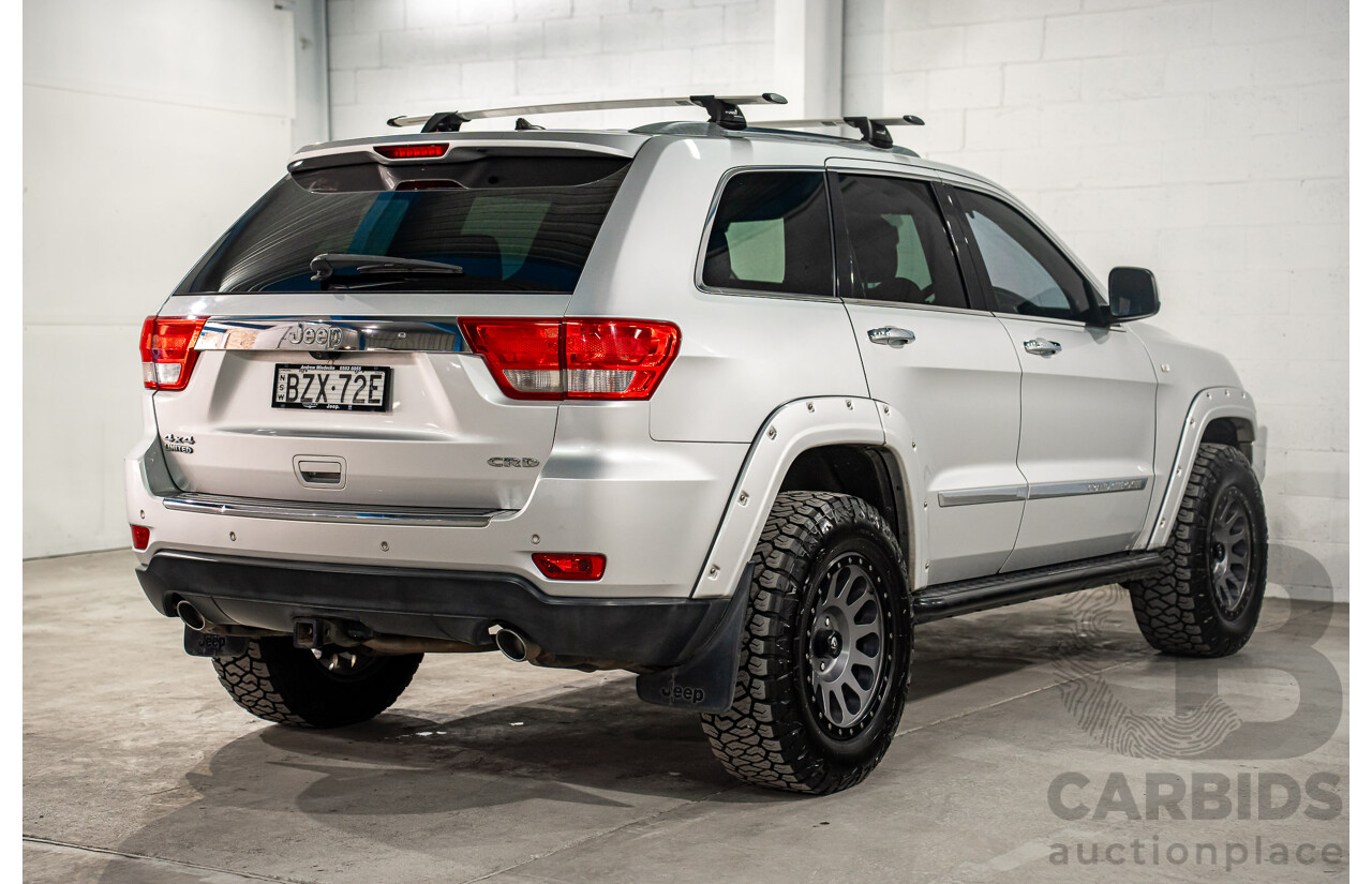8/2011 Jeep Grand Cherokee Limited (4x4) WK 4d Wagon Bright Silver Metallic Turbo Diesel V6 3.0L