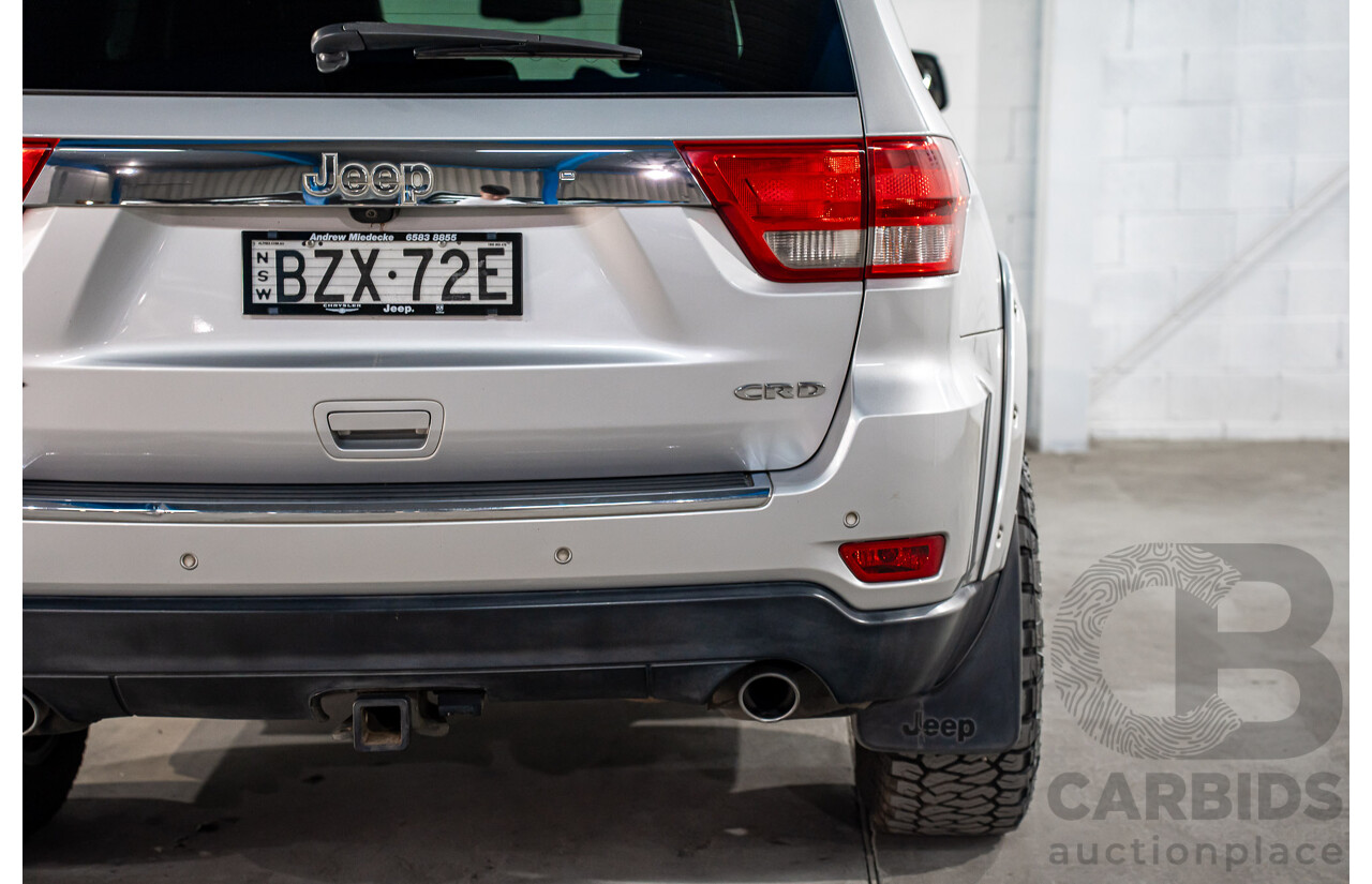 8/2011 Jeep Grand Cherokee Limited (4x4) WK 4d Wagon Bright Silver Metallic Turbo Diesel V6 3.0L