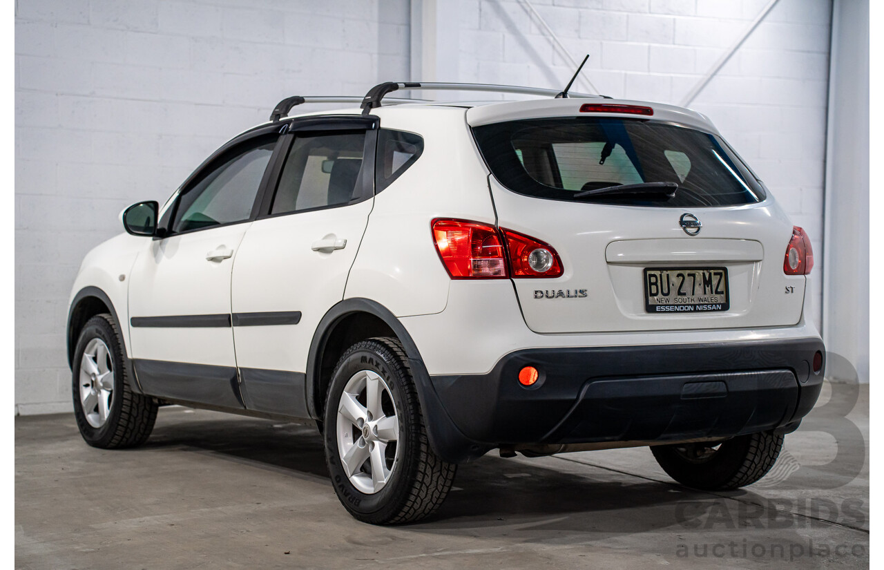 3/2009 Nissan Dualis ST (4x4) J10 4d Wagon Arctic White 2.0L
