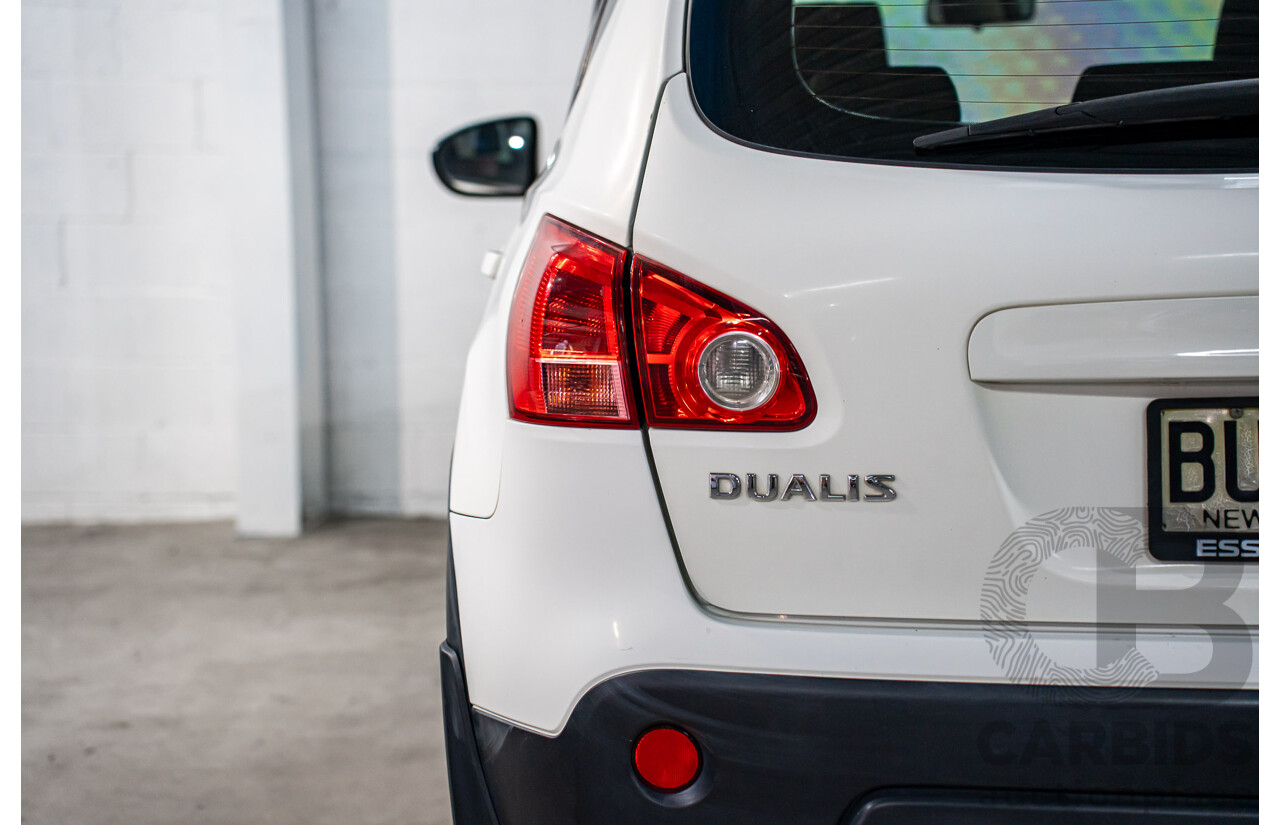 3/2009 Nissan Dualis ST (4x4) J10 4d Wagon Arctic White 2.0L