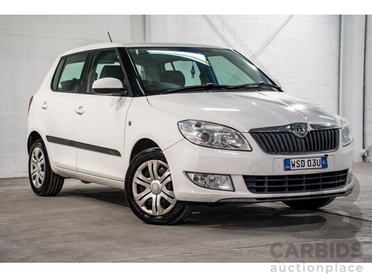 6/2012 Skoda Fabia 77 TSI 5JF MY13 5d Hatchback Candy White Turbo 1.2L