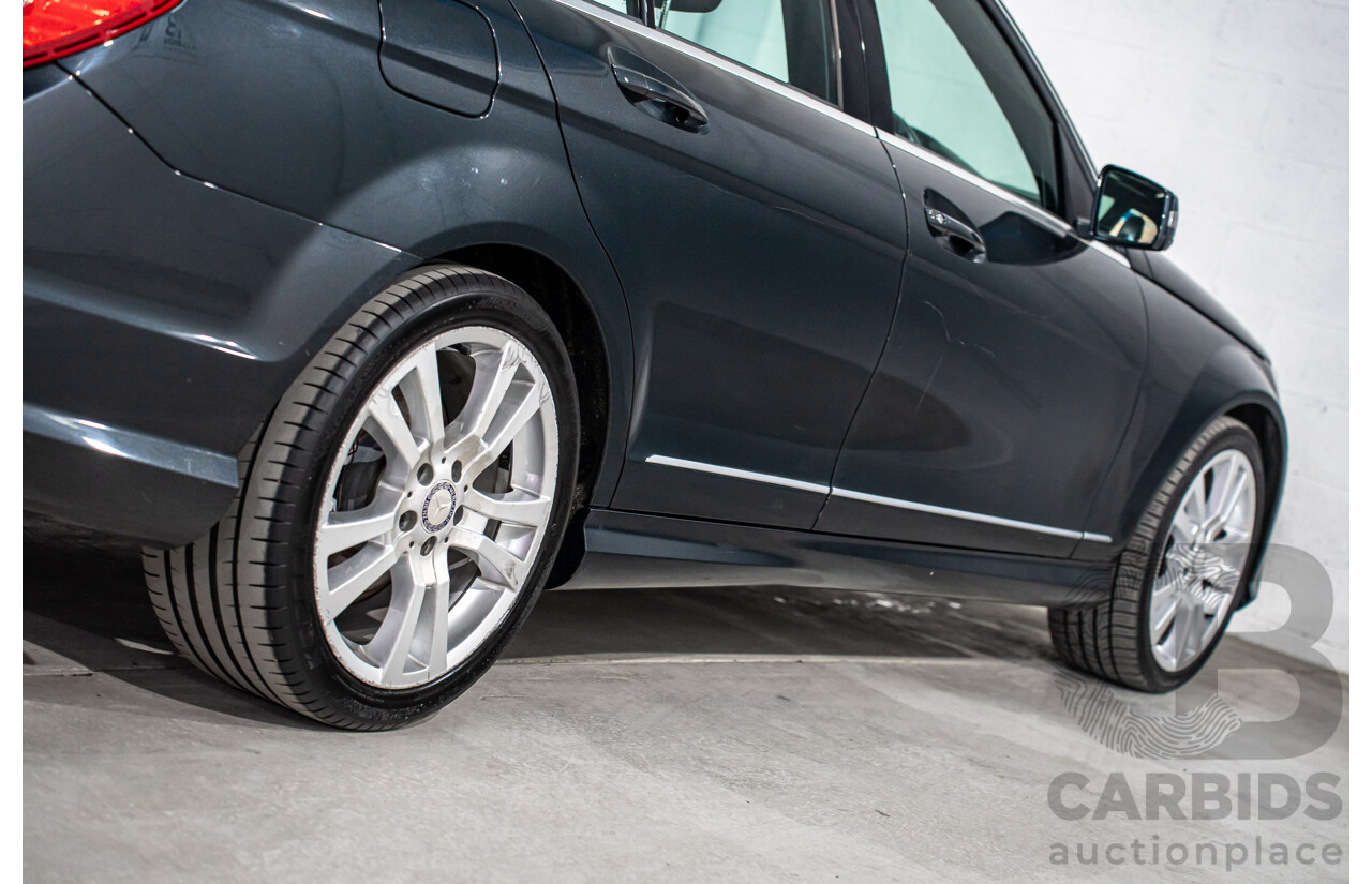 01/2014 Mercedes-Benz C250 Avantgarde W204 MY14 4d Sedan Magnetite Black Metallic Turbo 1.8L