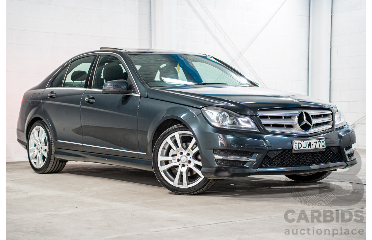 01/2014 Mercedes-Benz C250 Avantgarde W204 MY14 4d Sedan Magnetite Black Metallic Turbo 1.8L