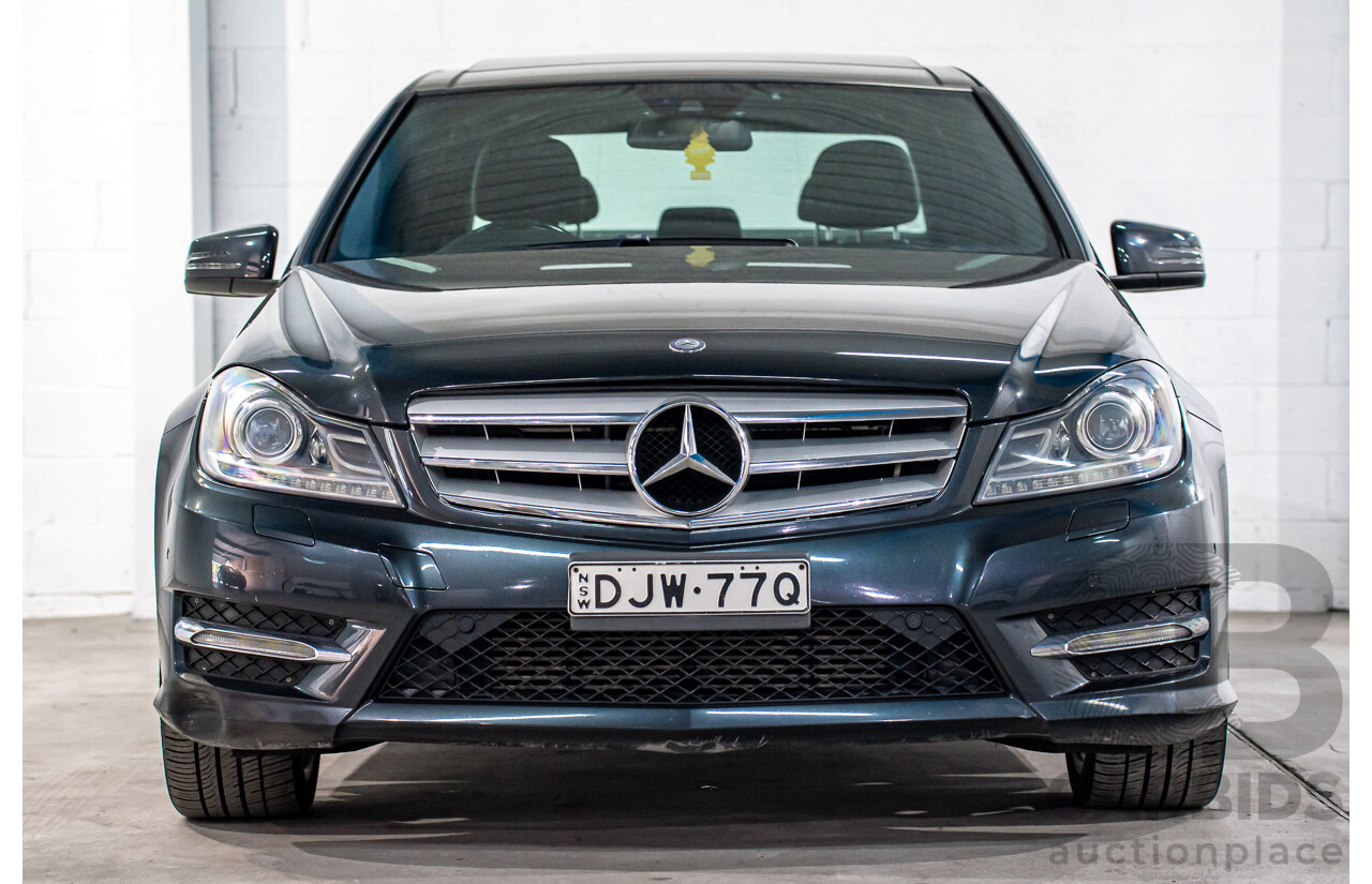 01/2014 Mercedes-Benz C250 Avantgarde W204 MY14 4d Sedan Magnetite Black Metallic Turbo 1.8L