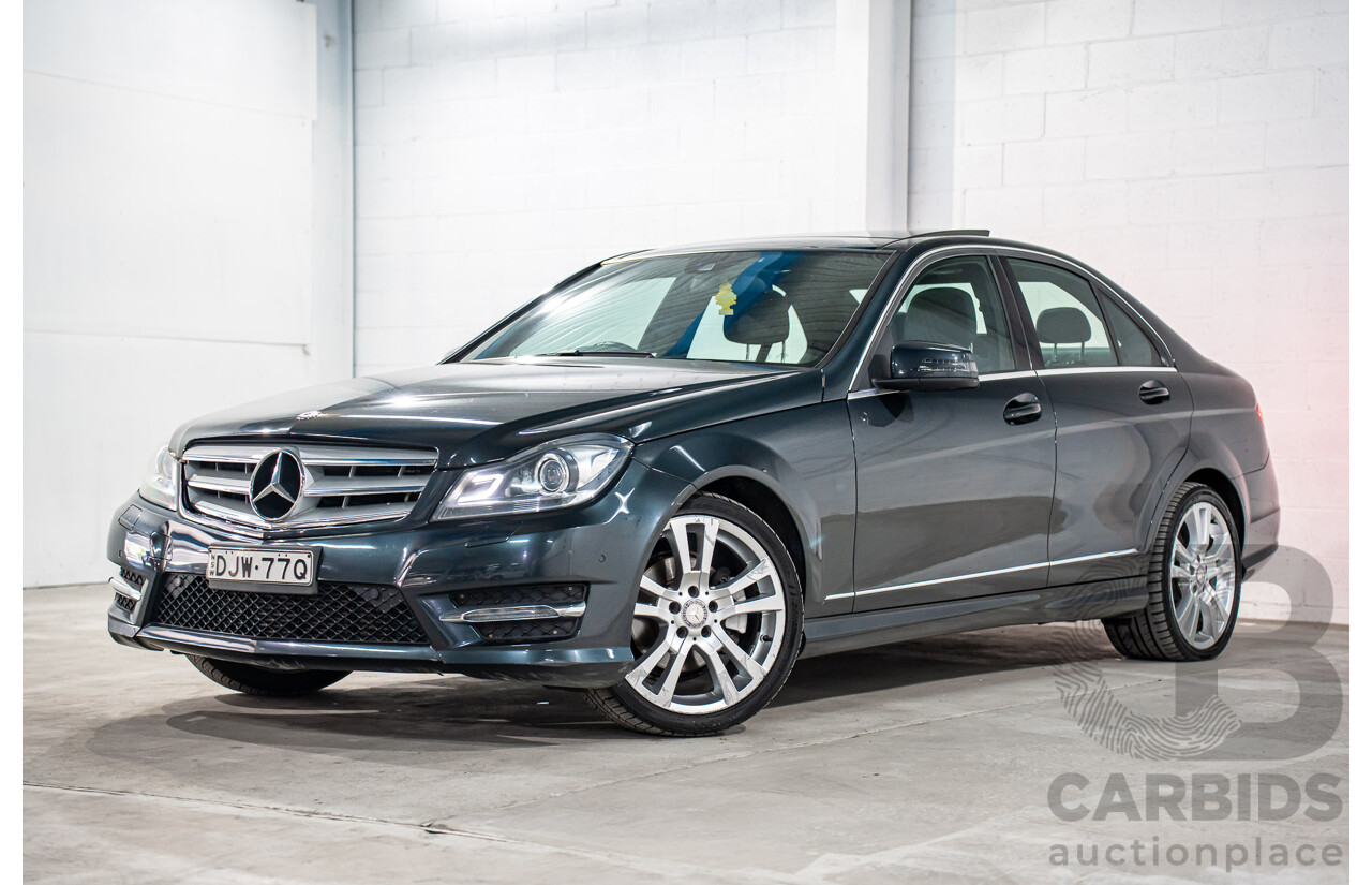 01/2014 Mercedes-Benz C250 Avantgarde W204 MY14 4d Sedan Magnetite Black Metallic Turbo 1.8L