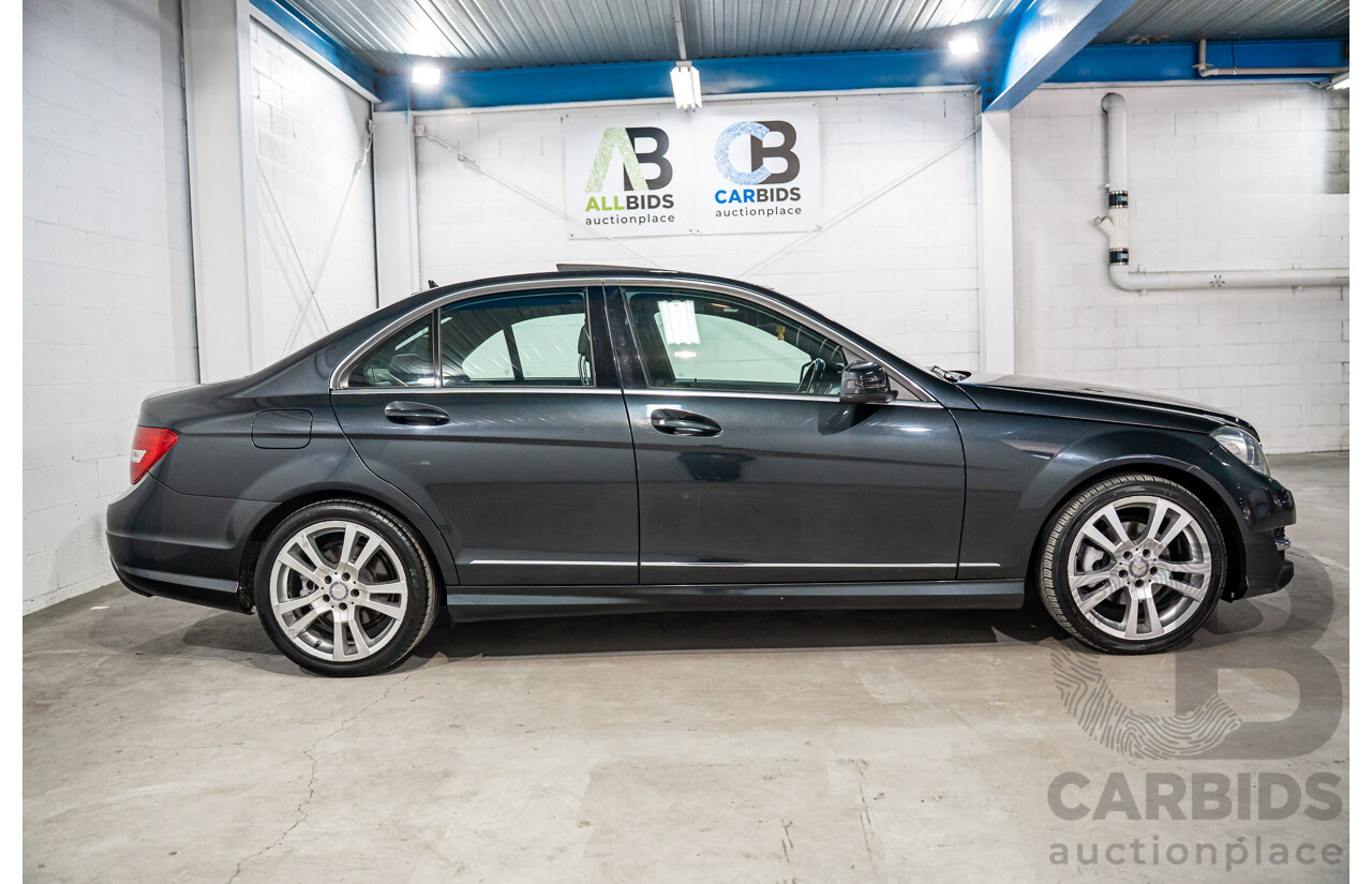 01/2014 Mercedes-Benz C250 Avantgarde W204 MY14 4d Sedan Magnetite Black Metallic Turbo 1.8L