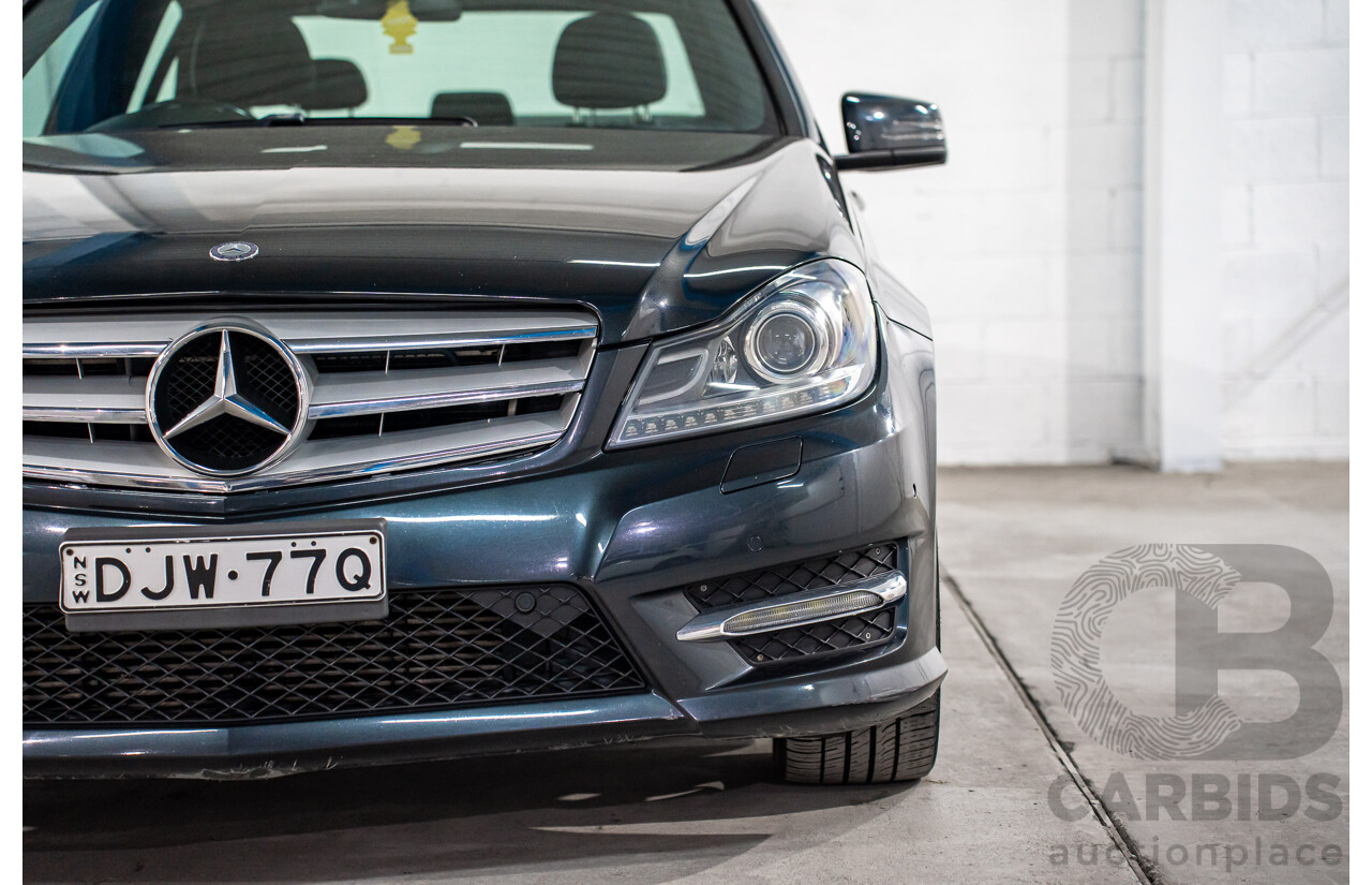 01/2014 Mercedes-Benz C250 Avantgarde W204 MY14 4d Sedan Magnetite Black Metallic Turbo 1.8L