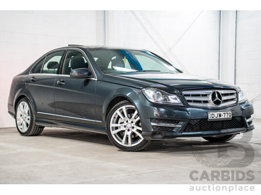 01/2014 Mercedes-Benz C250 Avantgarde W204 MY14 4d Sedan Magnetite Black Metallic Turbo 1.8L