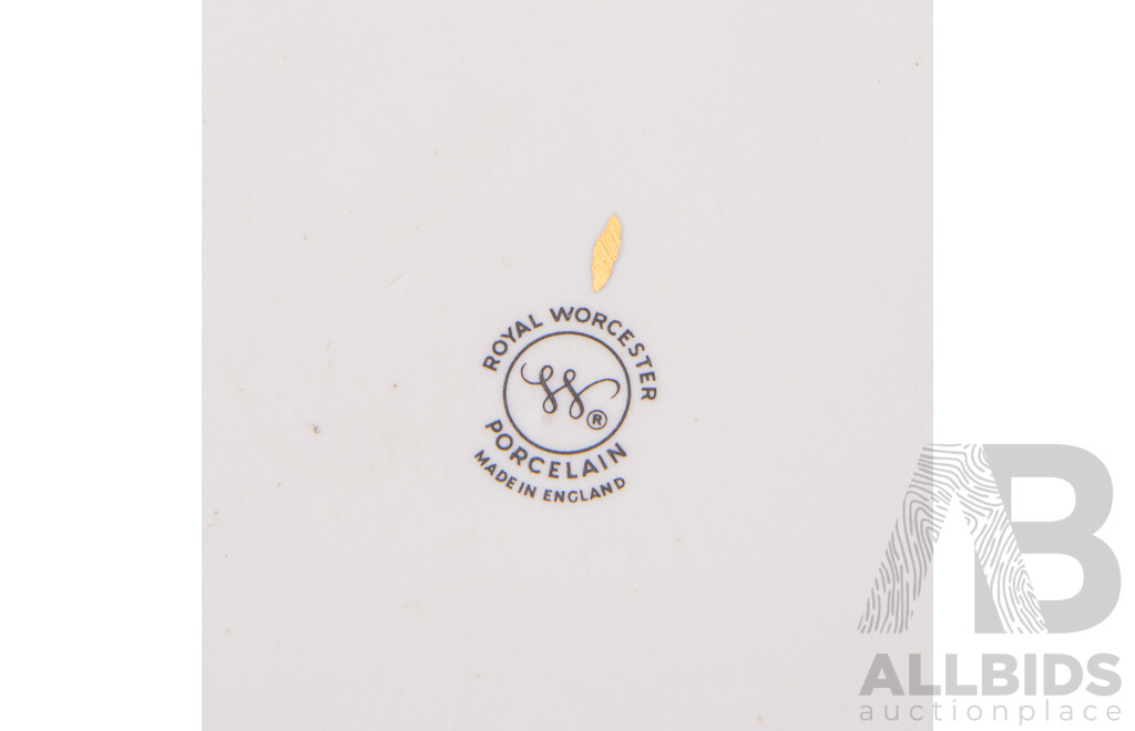 Wedgwood Five Duos in Suzie Cooper Designed Black Keystone Along with Set Six Royal Worcester Ramekins and Two Appetizer Dishes