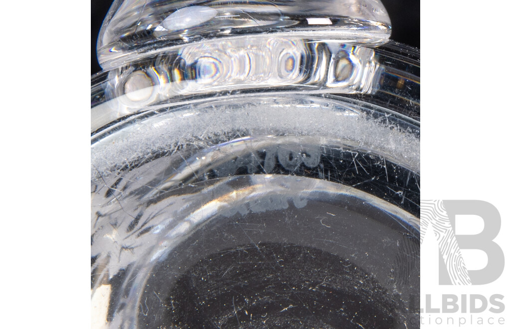 Collection Vintage Stuart Crystal Comprising Serving Bowl, Jug, Set Five Footed Coupes and One Other Coupe