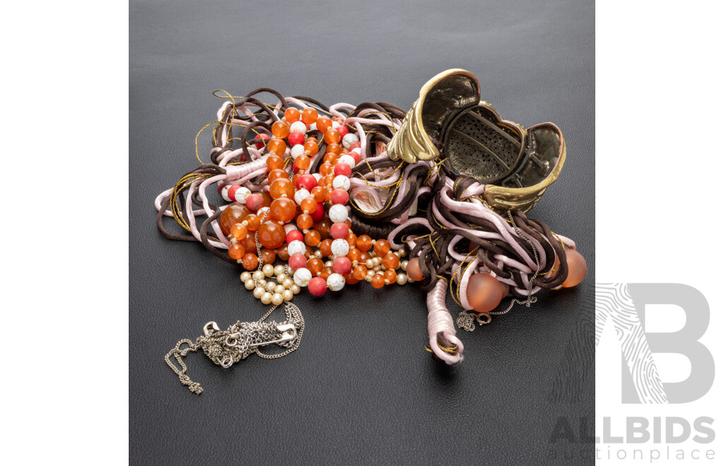 Fabulous Vintage Owl Cuff Bangle & Collection of Other Vintage Jewellery Items