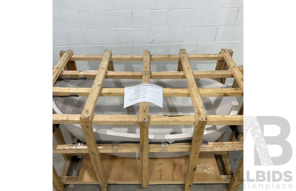 Stone Composite Bath - Limestone (150L X 85W X 50H ) - ORP $4,000.00