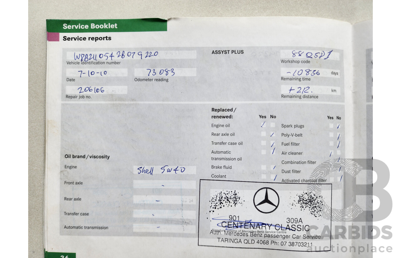 1/2007 Mercedes-Benz E280 Avantgarde 211 MY07 UPGRADE 4d Sedan Black 3.0L