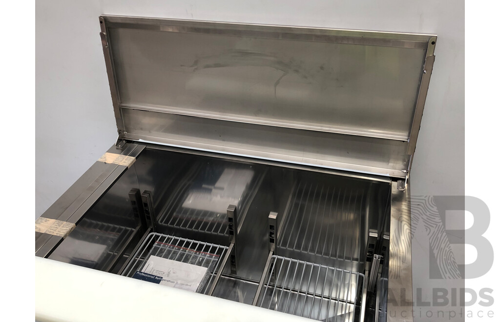 Desmon 260 Litre Two Door Stainless Steel Refrigerated Food Preparation Unit - Brand New - ORP $4400.00