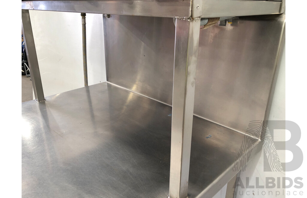 Goldstein Natural Gas Salamander and Stainless Steel Bench/Stand
