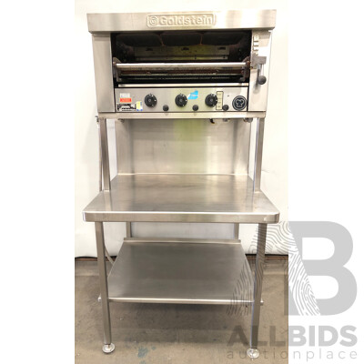 Goldstein Natural Gas Salamander and Stainless Steel Bench/Stand