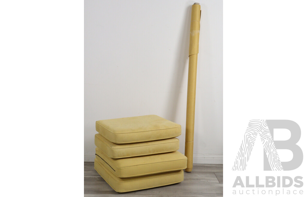 Danish Three Piece Lounge Suite with Suede Upholstery