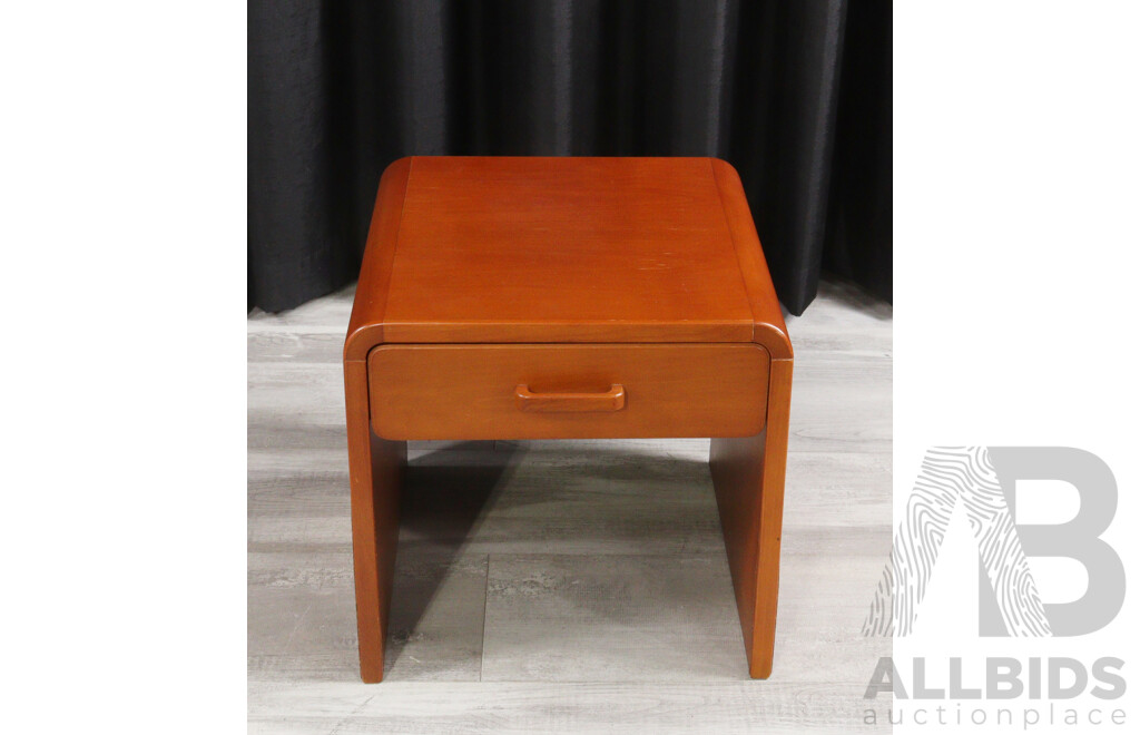 Pair of Modern Timber Single Drawer Bedsides by Hans Wegner for Getama