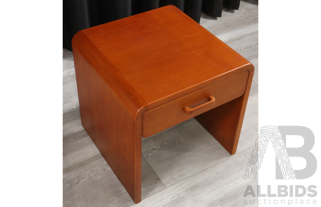 Pair of Modern Timber Single Drawer Bedsides by Hans Wegner for Getama