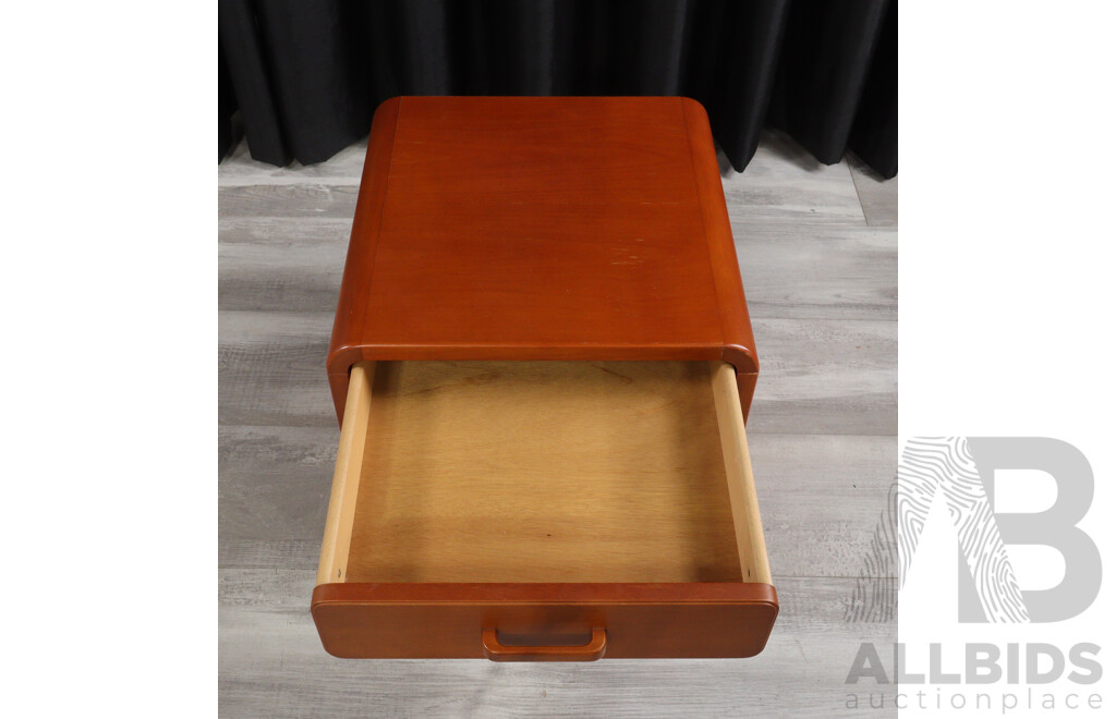 Pair of Modern Timber Single Drawer Bedsides by Hans Wegner for Getama