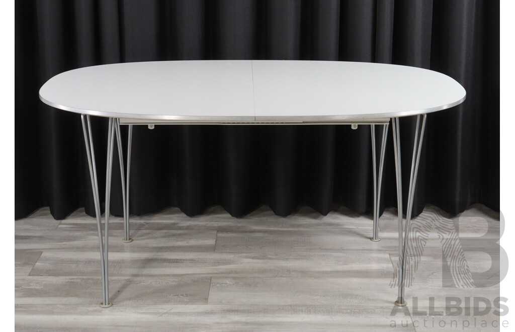 Superellipse Extension Dining Table by Fritz Hansen