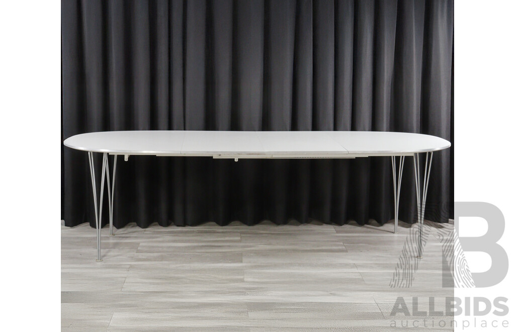 Superellipse Extension Dining Table by Fritz Hansen