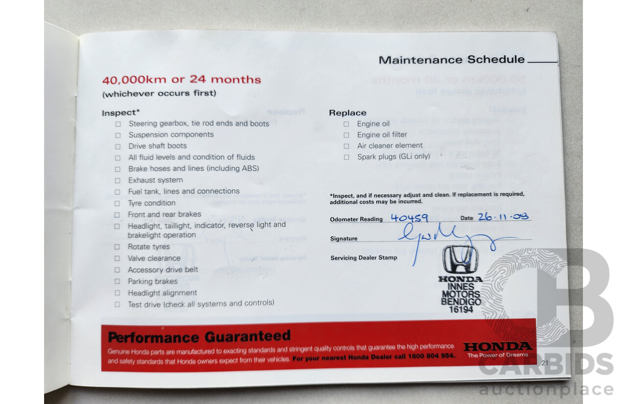 4/2006 Honda Jazz VTi UPGRADE 5d Hatchback Blue 1.5L
