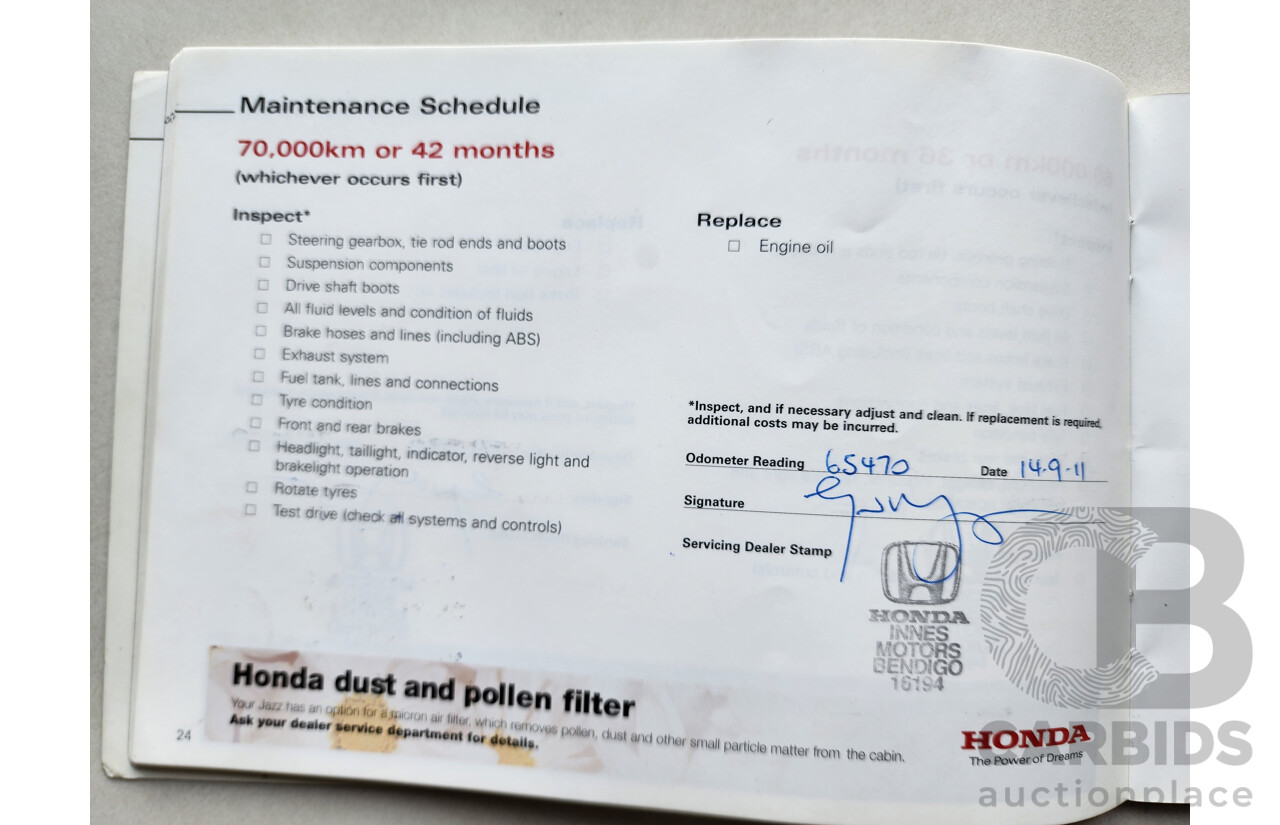 4/2006 Honda Jazz VTi UPGRADE 5d Hatchback Blue 1.5L