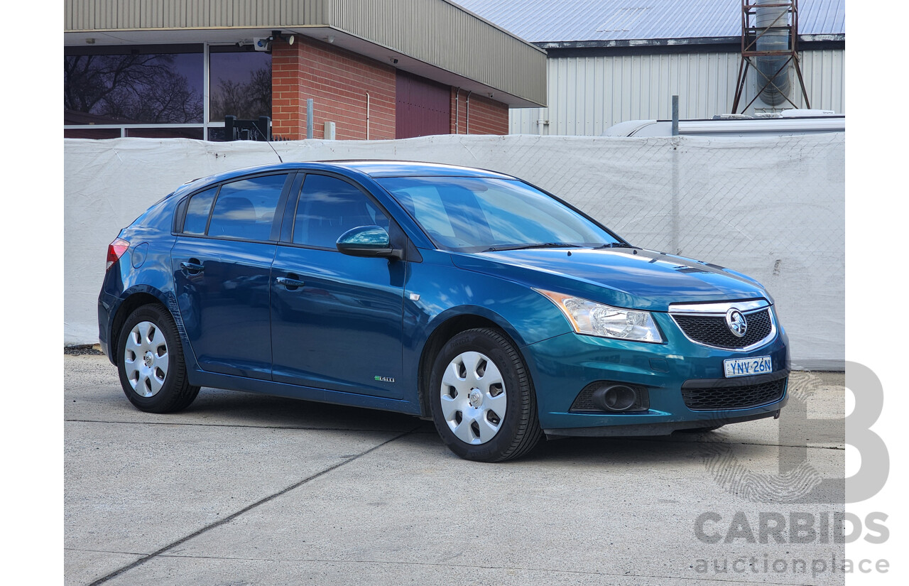 3/2012 Holden Cruze CD JH MY12 5d Hatchback Turquoise 1.4L