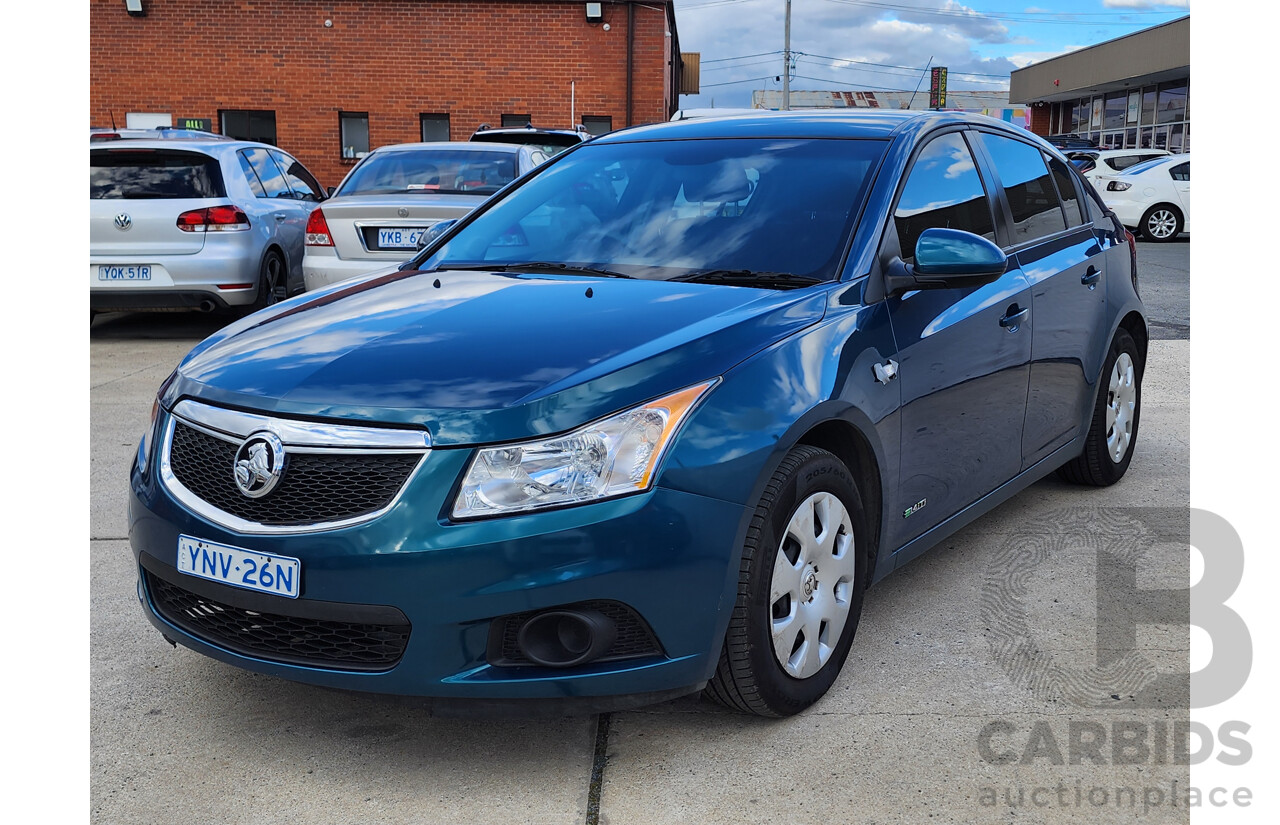 3/2012 Holden Cruze CD JH MY12 5d Hatchback Turquoise 1.4L