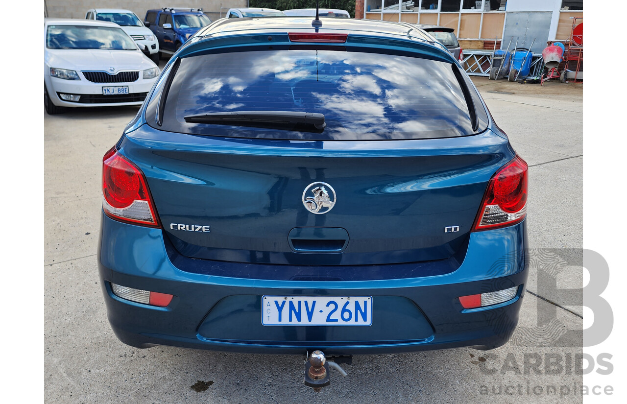 3/2012 Holden Cruze CD JH MY12 5d Hatchback Turquoise 1.4L