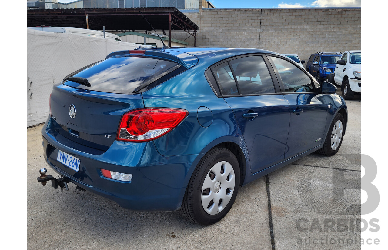 3/2012 Holden Cruze CD JH MY12 5d Hatchback Turquoise 1.4L
