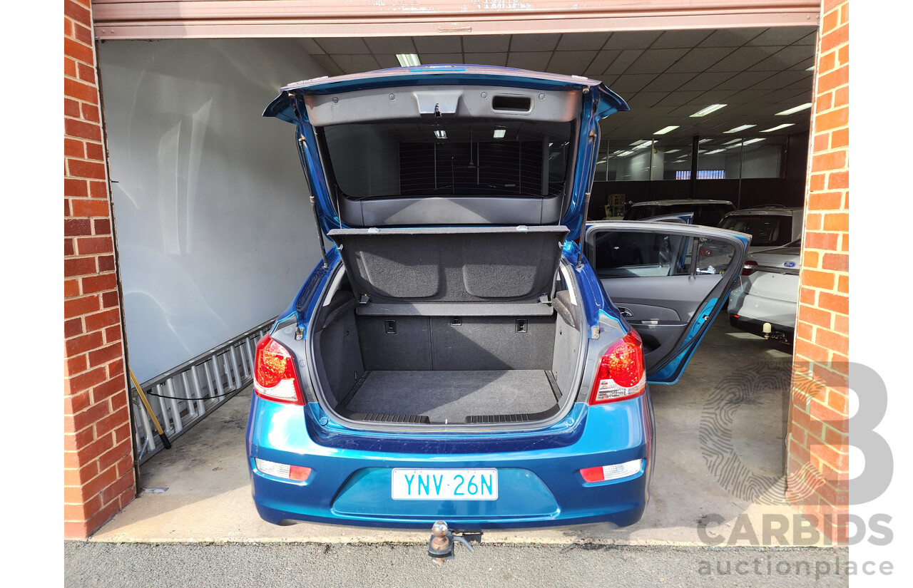 3/2012 Holden Cruze CD JH MY12 5d Hatchback Turquoise 1.4L