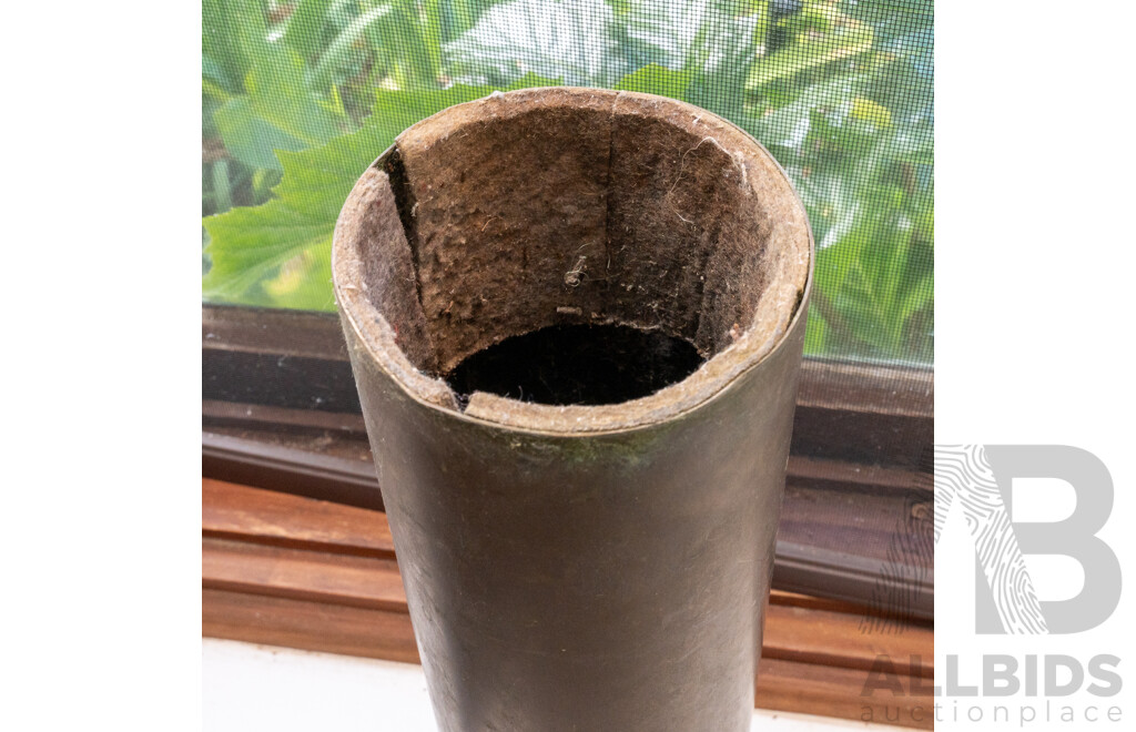 Vintage Brass 105mm Artillery Shell Casing
