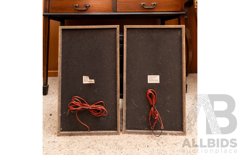 Phillips Sound System with Turntable, Reciever, Amplifier, Casette Deck and Pair Speakers