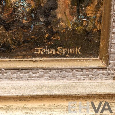 John Spink (20th Century, Australian, 1907-?), Outback Victoria, Lovely Original Vintage Oil on Board, 52 x 61 cm (frame)
