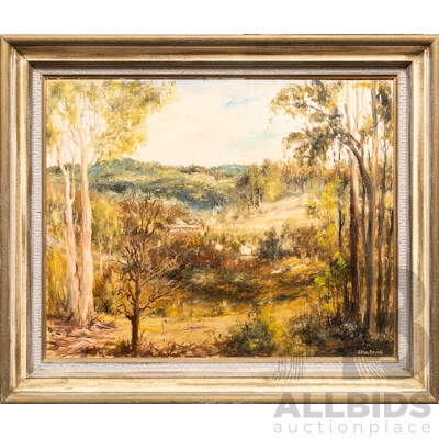 John Spink (20th Century, Australian, 1907-?), Outback Victoria, Lovely Original Vintage Oil on Board, 52 x 61 cm (frame)