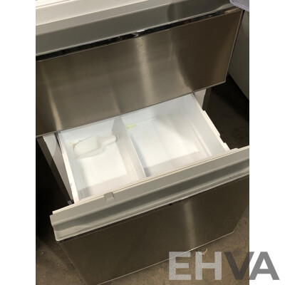 Mitsubishi 390 Litre Bottom Mount Stainless Steel Fridge/Freezer