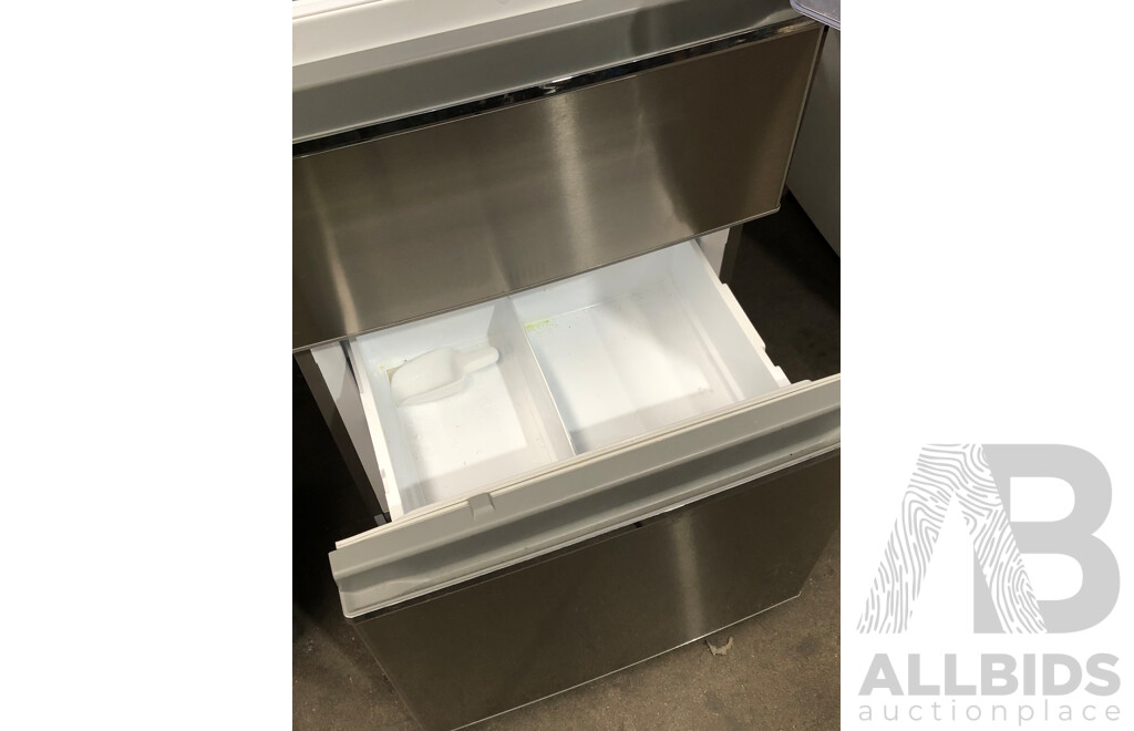 Mitsubishi 390 Litre Bottom Mount Stainless Steel Fridge/Freezer