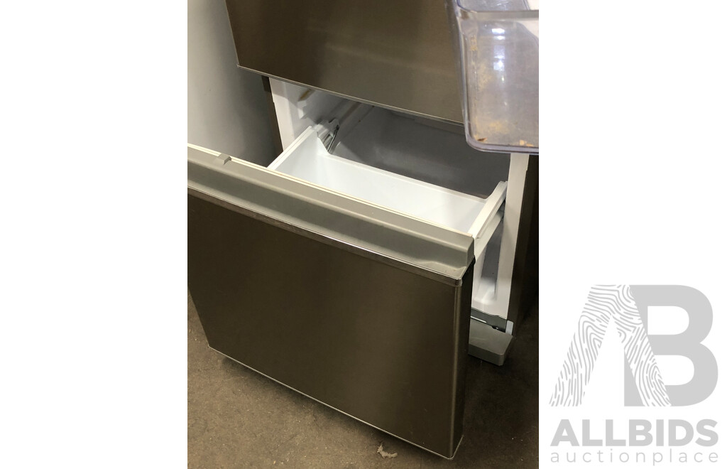 Mitsubishi 390 Litre Bottom Mount Stainless Steel Fridge/Freezer