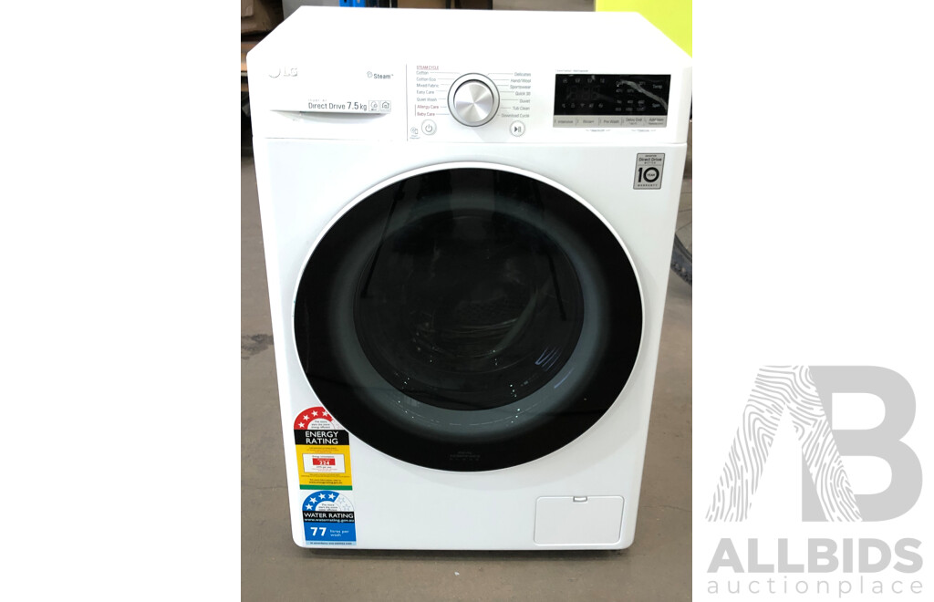 LG Direct Drive Inverter 7.5 Kg Front Loader Washing Machine